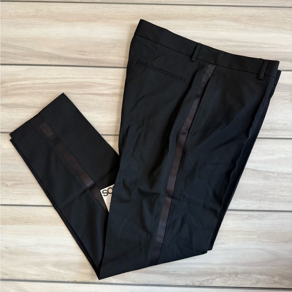 ASOS Skinny Tuxedo Trousers Black W36/L32 NWT IN PACKAGE